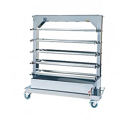 Rotisol USA RACK201375-1400MF Spit Rack for 20 Spits for MasterFlame 1375 Rotisseries, Stainless Steel