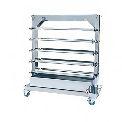 Rotisol USA RACK201375-1400MF Spit Rack for (20) Spits for MasterFlame 1375 Rotisseries, Stainless Steel