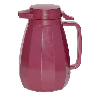 Service Ideas NG501BU 3/5 liter Coffee Server w/ Push Button Lid, Burgundy, Red