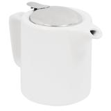 Service Ideas TPCW16WH 16 oz Washington-Style Teapot w/ Lid & Infuser Basket, White