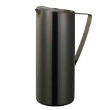 Service Ideas X7025BSDT Metallic Elements 64 1/5 oz Water Pitcher w/ Ice Guard - Stainless Steel, Dark Tungsten, Silver