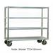 Carter-Hoffmann T725 Queen Mary Cart - 5 Levels, 2500 lb. Capacity, Aluminum, Marine Edges, Push Handle, 5 Shelves