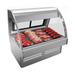 Structural Concepts GMG4 Fusion 48-3/4" Full Service Deli Case w/ Curved Glass - (1) Level, 110-120v, Black