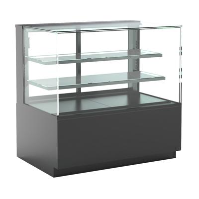 Structural Concepts NR6047RSV 59 3/4" Reveal Full Service Bakery Case w/ Straight Glass - 3 Levels, 110-120v, Black
