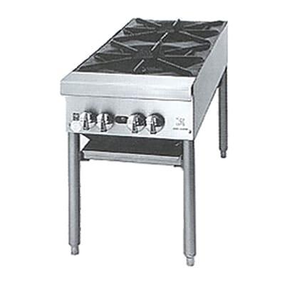 Jade Range JSP-240 2 Burner Stock Pot Range, Natural Gas, Stainless Steel, Gas Type: NG