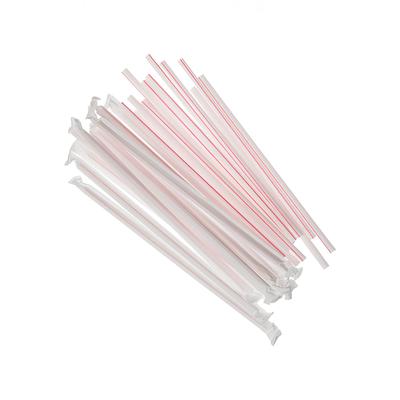 Empress E162004 (42025) 7 3/4" Jumbo Straw - Unwrapped, Clear, Case of 12000
