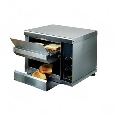 Equipex CT-540 Conveyor Toaster - 540 Slices/hr w/ 1 1/4" to 3 1/2" Product Opening, 208v/1ph, 208 V, Stainless Steel