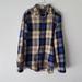 American Eagle Outfitters Shirts | American Eagle Plaid Button Down Shirt Men, Long Sleeve | Color: Blue/Yellow | Size: M