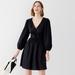 J. Crew Dresses | Nwt J.Crew V-Neck Cotton Poplin Mini Dress | Color: Black | Size: 0