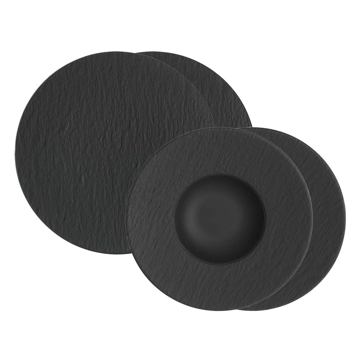 Villeroy & Boch Manufacture Rock Pasta Set schwarz 4-teilig Image