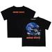 Toddler Black Boise State Broncos Dripping Helmet T-Shirt