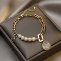 Bracelet Pearl CC pour femme bijoux de luxe mode vintage été numéro 5 2024