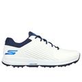 Skechers Men's GO GOLF Elite 5 - GF Shoes | Size 8.0 | White/Navy | Synthetic/Textile | Arch Fit