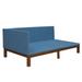 Twin Size Linen-Blue Upholstered Daybed/Sofa Bed Frame for Small Bedroom City Aprtment Dorm