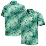 Men's Tommy Bahama Green Oakland Athletics Coast Luminescent Fronds IslandZone Button-Up Camp Shirt