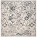 SAFAVIEH Madison Judith Distressed Area Rug Silver/Grey 8 x 8 Square