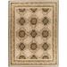 Aubusson Weave 973309 8 x 10 ft. Gueret Flat Woven Area Rug Pink & Brown