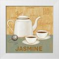 Brown David Carter 20x20 White Modern Wood Framed Museum Art Print Titled - Jasmine Tea Teal