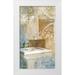 Pinto Patricia 15x24 White Modern Wood Framed Museum Art Print Titled - Bathroom and Ornaments II