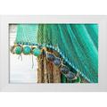 Wilson Emily 24x17 White Modern Wood Framed Museum Art Print Titled - Agrigento Province-Sciacca A fishing net in the harbor of Sciacca-on the Mediterranean Sea