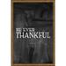 Be ever thankful caps thanksgiving holiday happiness grateful Tin Sign Chalk Board Wall Art Decor Funny Gift 12 x 18 Inch