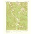 Topo Map - Tactah Creek California Quad - USGS 1961 - 23.00 x 28.65 - Glossy Satin Paper