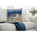 Liora Manne Marina Running Sandpipers Indoor Outdoor Decorative Pillow Sand