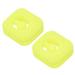 Uxcell Tennis Vibration Dampener 2 Pack Square Shock Absorber Yellow