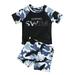 SYNPOS Kids Boys Hawaii Short Sleeve Rashguard Two Pieces Swimsuit for 1-5T Swimwear