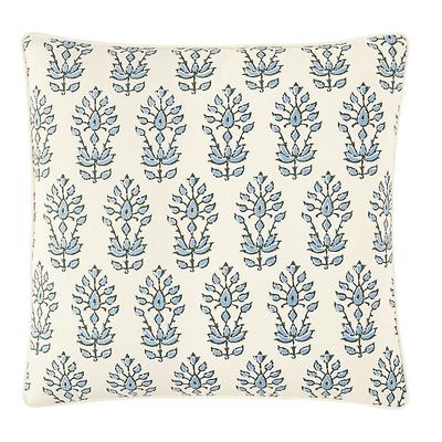 Annie Block Print Pillow - Sage - 12