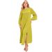 Plus Size Women's Bell-Sleeve Maxi Dress by June+Vie in Light Moss (Size 30/32)