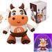 Baby Cow Musical Toys - 2023 New Musical Duck/Cow Toy Baby Preschool Educational Learning Toy w/ Led Lights & Music Dancing and Singing Musical Duck/Cow Toy for 3+ Months Old Baby Toddler