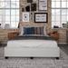 Wade Logan® Parma Faux Leather Platform Storage Bed Upholstered/Faux leather in White | 12.8 H x 58.25 W x 81.5 D in | Wayfair