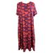 Lularoe Dresses | Lularoe Jessie Dress - Rose Romance | Color: Red | Size: 3x