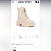 Nine West Shoes | Lightly Worn Nine West Obri Off White Combat Booties | Color: White | Size: 10