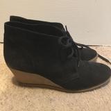 J. Crew Shoes | B1g1 J.Crew Macalister Black Suede Wedge Boots 9 | Color: Black/Tan | Size: 9