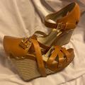 Michael Kors Shoes | Michael Kors Wedge | Color: Tan | Size: 9.5