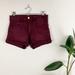 American Eagle Outfitters Shorts | American Eagle Outfitters Maroon High Rise Denim Shortie Shorts 2 | Color: Red | Size: 2