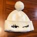 Kate Spade Accessories | Kate Spade Winking Eye Cream Knit Hat W/ Pom Pom | Color: Cream | Size: Os