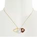 Coach Jewelry | Coach Wooden Heart Mixed Pendant Necklace | Color: Gold | Size: Os