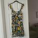 Anthropologie Dresses | Anthropologie Sundress Size M In Pretty Floral Design | Color: Black/Yellow | Size: M