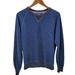 American Eagle Outfitters Tops | American Eagle Womens Chambray Denim Pullover Sweatshirt Sz S/P Blue Crew Neck | Color: Blue | Size: Sp