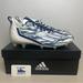 Adidas Shoes | Adidas Adizero Football Cleats White Navy Blue Shoes Gz6912 Men's Sz | Color: Blue/White | Size: Various