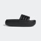 Badesandale ADIDAS SPORTSWEAR "PLATFORM ADILETTE" Gr. 38, schwarz (core black, core black) Schuhe Wasserschuhe