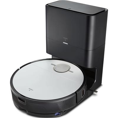 MEDION Saugroboter "mit Wischfunktion X50 SW (MD 20004)", weiß, B:35,5cm H:8,5cm T:35,5cm, Saugroboter, Teppicherkennung, No Go & Go Bereiche, App-Steuerung