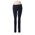 Gap Jeans - Mid/Reg Rise Skinny Leg Denim: Blue Bottoms - Women's Size 28 - Dark Wash