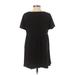 ASOS Casual Dress - A-Line Crew Neck Short sleeves: Black Print Dresses - Women's Size 0