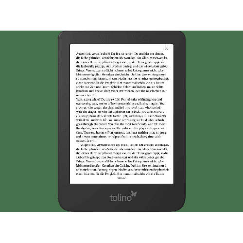 TOLINO shine 4 Ereader 16 GB e-Book Reader Schwarz