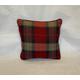 Eltham Claret Scatter cushion- Warwick fabric Eltham claret wool scatter cushion- pillow - piped scatter cushion -Sofa pillow-wool