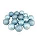 16ct Baby Blue Shatterproof 4-Finish Christmas Ball Ornaments 3"